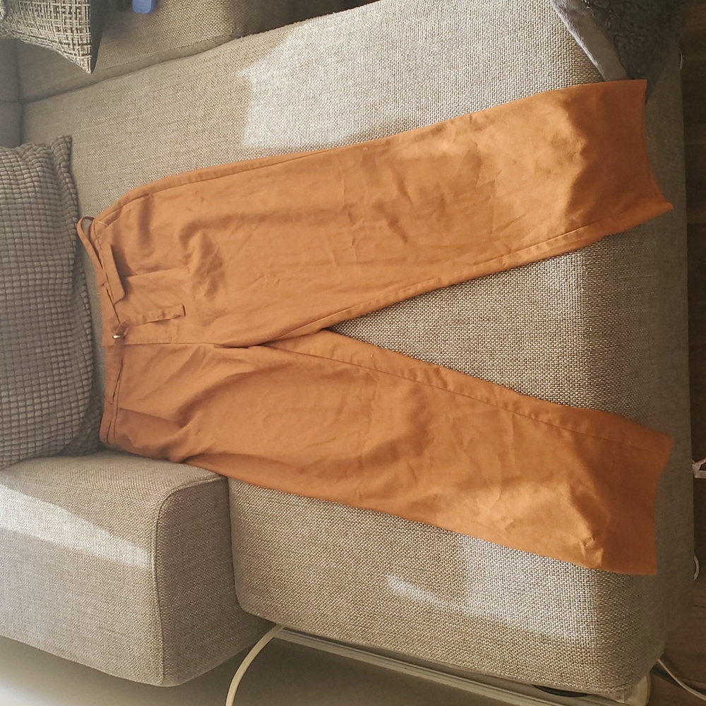 Frank & Oak Women's Rust Orange Pants.